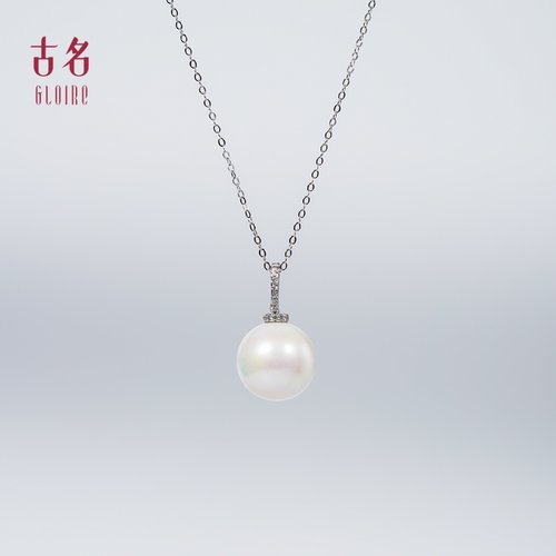 古名S925银天然淡水珍珠吊坠