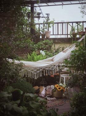 波西米亚流苏吊床复古风二店道具