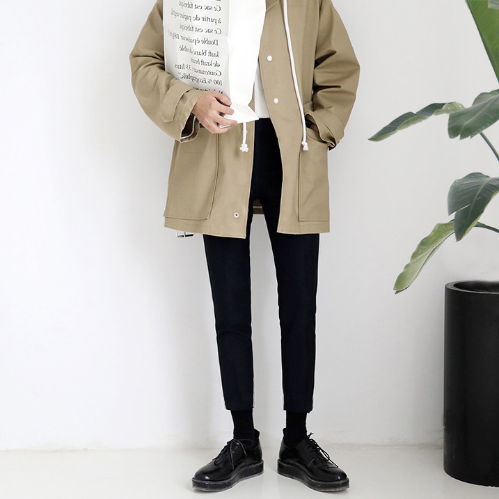 秋季新款韩国九分裤子男宽松学生韩版小西裤直筒裤修身阔腿裤潮流,男装,休闲裤,淘宝优惠券,粉丝福利购,淘宝优惠卷