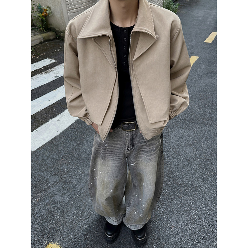 潮流复古夹克外套男秋季2025新款