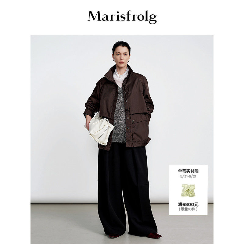 【筑感风衣】Marisfrolg玛丝菲尔2026春新款轻量感气质风衣外套