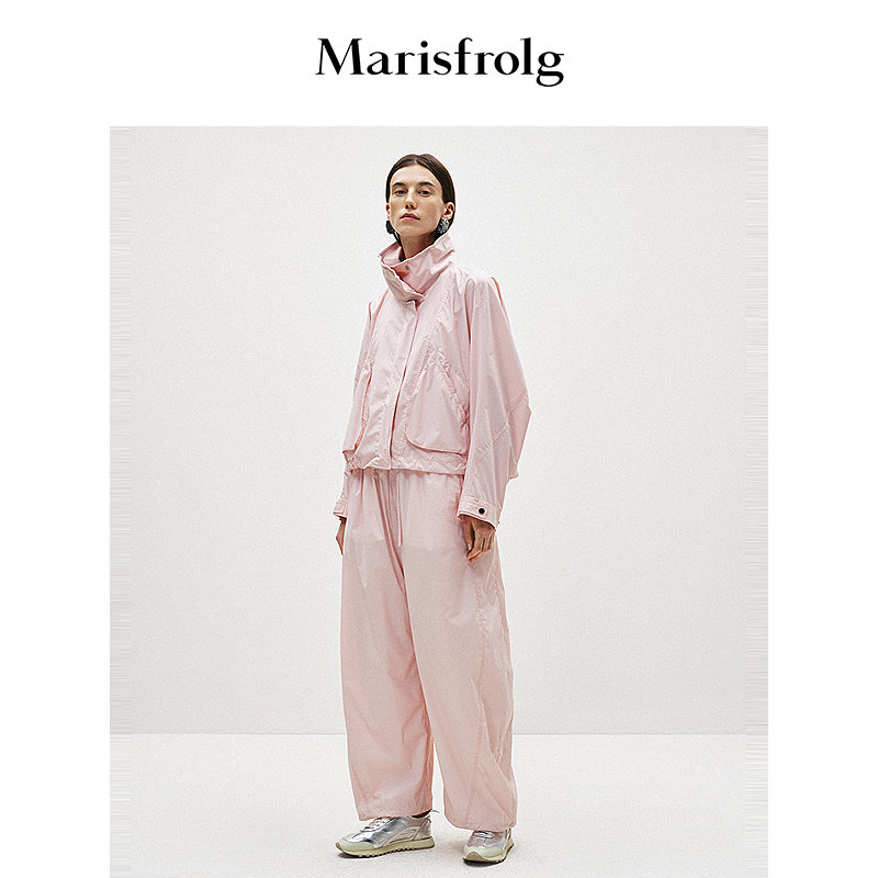 【蛋型裤系列】玛丝菲尔春季常玉粉运动休闲阔腿香蕉裤,女装/女士精品,休闲裤,淘宝优惠券,粉丝福利购,淘宝优惠卷