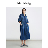 绣花牛仔连衣裙 Marisfrolg玛丝菲尔2026春新款 醋酸天丝牛仔