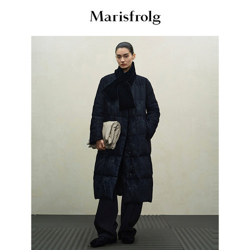 【90白鹅绒】Marisfrolg玛丝菲尔2025冬新款宽松长款羽绒服外套
