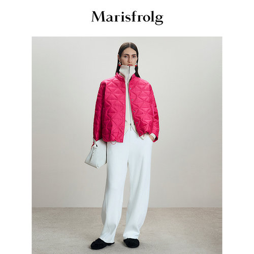 【90白鹅绒】Marisfrolg玛丝菲尔冬新款羽绒服轻薄菱格绗缝外套