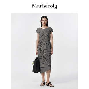 气质感廓形休闲连衣裙 Marisfrolg玛丝菲尔2026夏新款 空感游丝