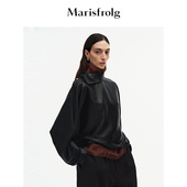 廓形衬衫 小高领蝙蝠袖 进口面料 Marisfrolg玛丝菲尔2025秋新款