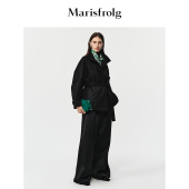 收腰气质风衣式 新款 Marisfrolg玛丝菲尔2025冬季 外套 进口工坊