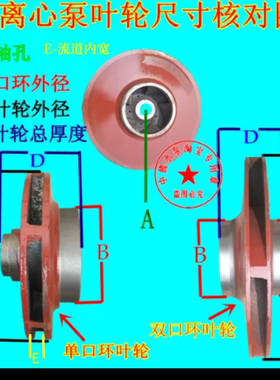 3KW 4KW 11KW 7.5KW 15KW 管道泵叶轮 清水离心泵叶片 增压泵水叶