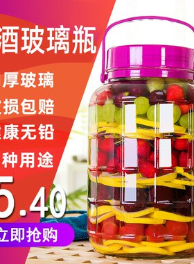 泡菜罐子玻璃玻璃密封罐玻璃瓶泡菜坛子玻璃罐青梅酒瓶泡酒瓶酒罐