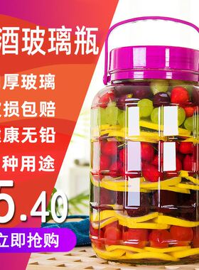 美尚居玻璃密封泡酒罐10斤