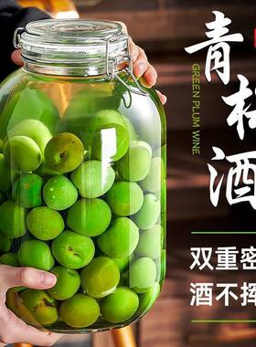 玻璃密封泡酒瓶青梅杨梅家用自酿