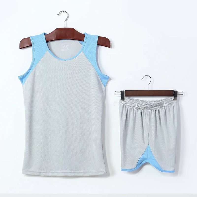 新款田径服套装男女紧身衣长跑衣服中考运动跑步比赛训练短裤背心