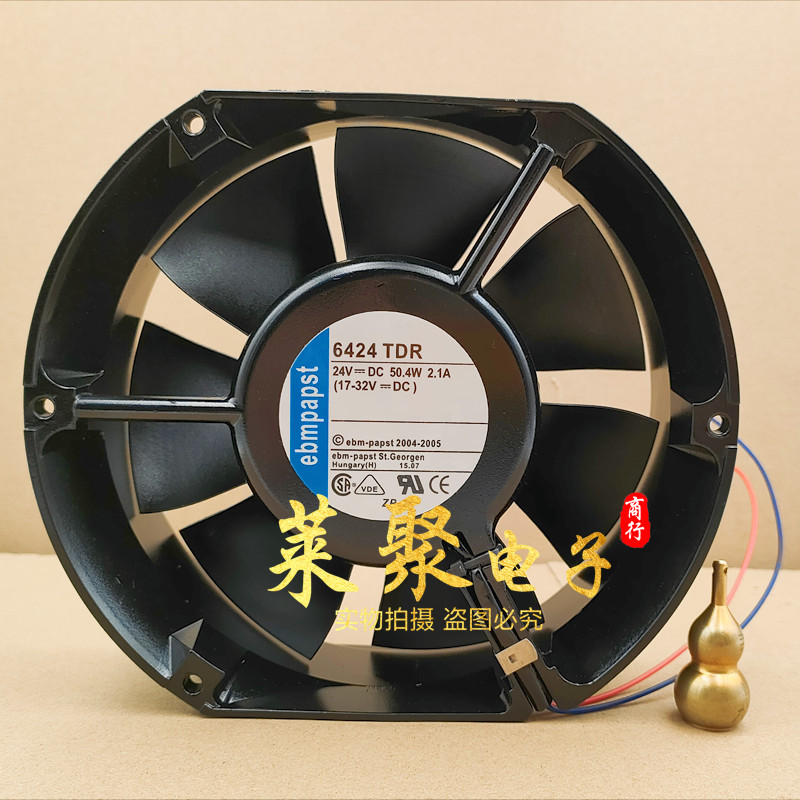 正品EBMPAPST TYP 6424 N H R U 9T 12H TDR 24V散热风扇6314HR