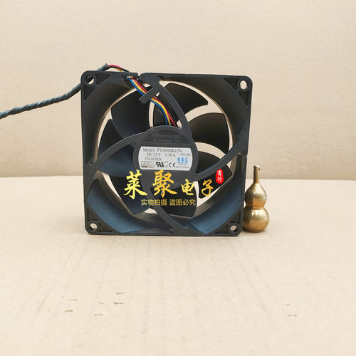 正品Foxconn富士康 9038 9CM PVA092K12N 12V 4线pwm调速散热风扇