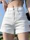 韩国白色牛仔短裤 显瘦弹力黑色短热裤 女2026春夏新款 高腰a字大码
