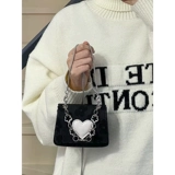 Небольшая сумка, брендовая небольшая сумка через плечо, дизайнерский черный маленький кошелек, коллекция 2023, премиум класс