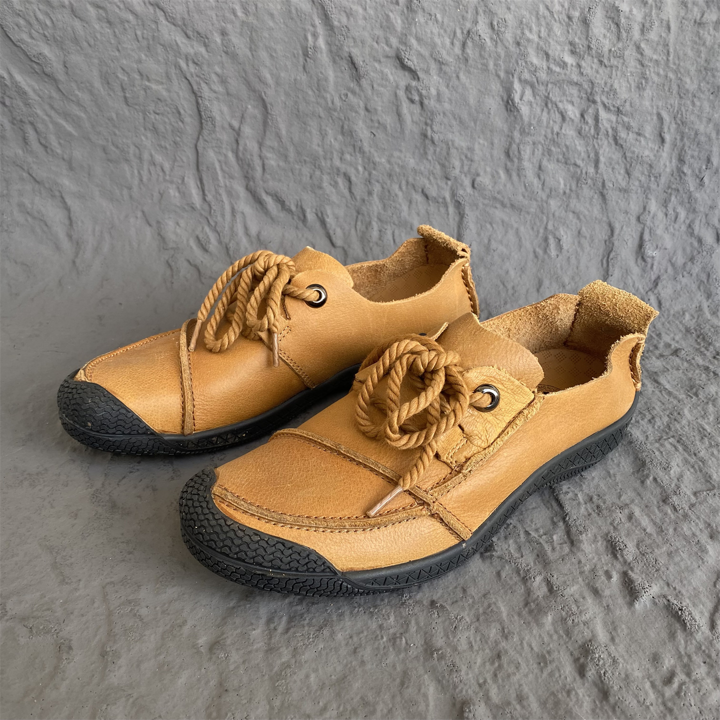 美洲象正品男鞋休闲软底软面皮鞋