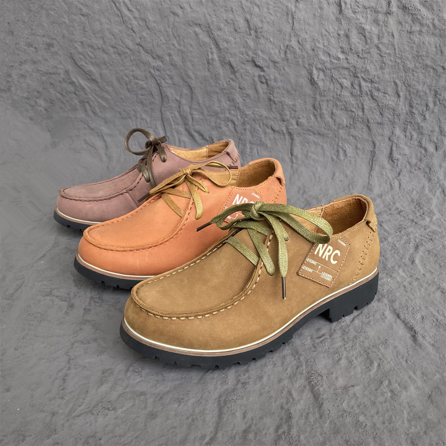 欧洲站撤柜英伦风真皮工装鞋