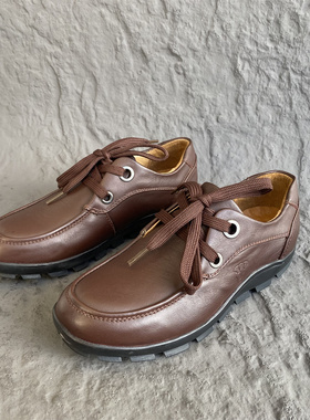 断码清仓美洲象正品女鞋真皮牛皮中老年妈妈鞋防滑女单鞋35 36码