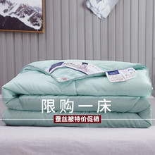 全棉蚕丝被100%桑蚕丝6斤春秋被3斤夏凉被4斤空调被子单双人被芯