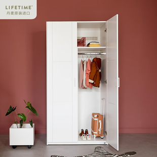 斯堪维亚丹麦儿童家具成年衣柜单门双门三门四门五门六门衣柜松木