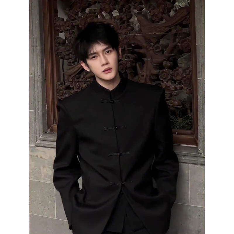 网图现货风新中式西装618-1-XZ02-P90控118,男装西服套装,星座618-1