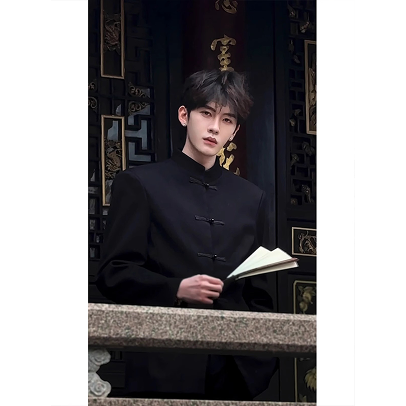 网图现货风新中式西装618-1-XZ02-P90控118,男装西服套装,星座618-1