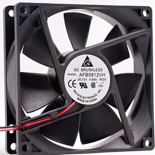 全新台达AFB0912VH 12V 0.60A 9225 9.2cm厘米 机箱电源 散热风扇
