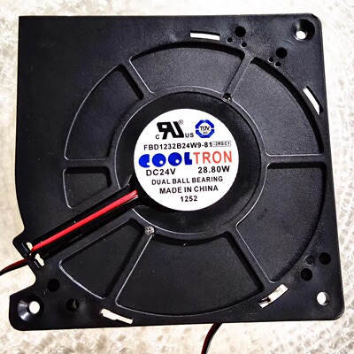 全新COOLTRON FBD1232B24W9-81 DC24V 28.80W 12cm涡轮机散热风扇