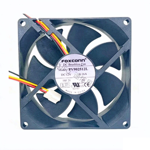 全新富士康 PV902512L 12V 3线电脑机箱静音风扇 9.2厘米cm 0.16A