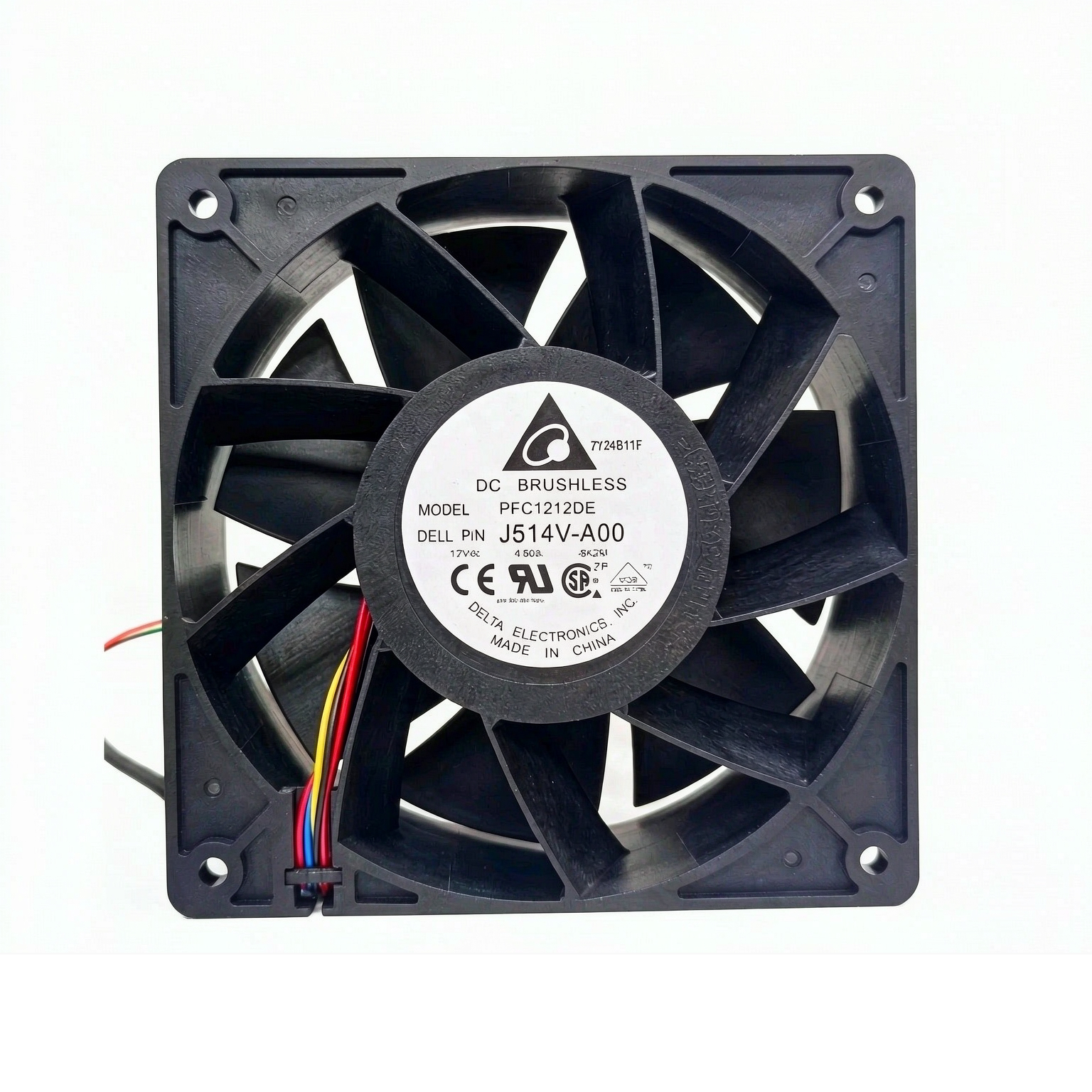 台达 PFC1212DE 12V 4.80A 12CM12038 暴力增压摩托改装 散热风扇