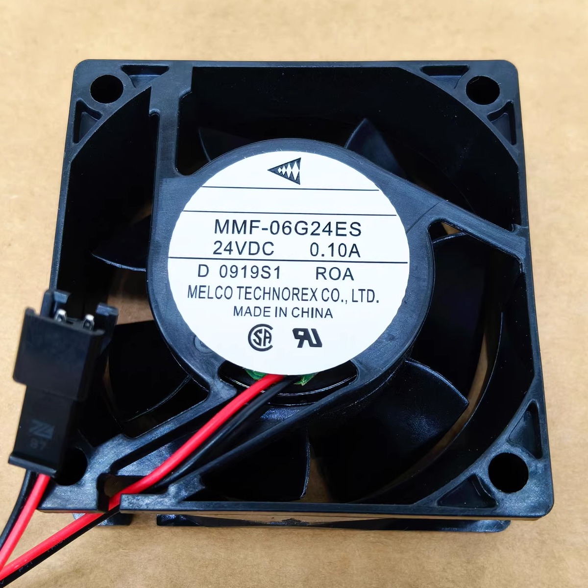 三菱 MMF-06G24ES 24V 0.10A 6CM 6025 2线 60*60*25MM变频器风扇