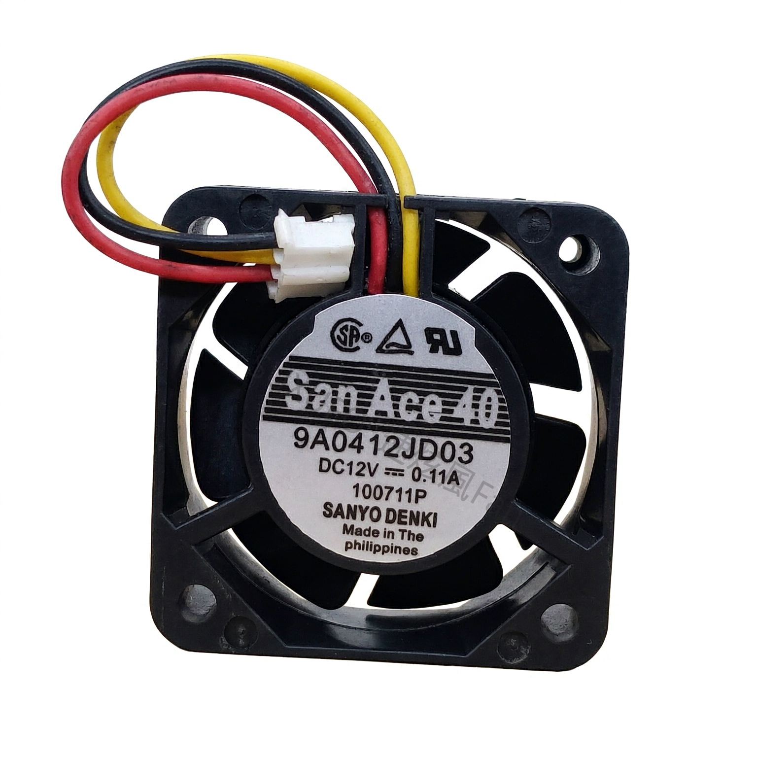 SanAce40三洋9A0412JD03 DC12V 0.11A 4015 4CM3线RD报警功能风扇