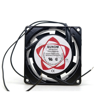 全新SUNOM SF8025AT 2082HSL 220V 8025 8cm交流机柜散热风扇风机