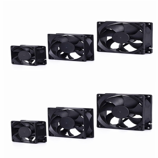 9cm12cm厘米静音功放机柜电焊机变频器24V散热风扇 全新12V