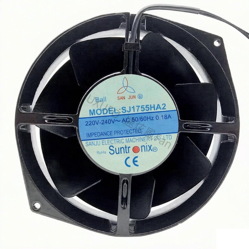 全新三巨SJ1755HA2 AC220V 17055 全金属耐高温轴流风机 散热风扇