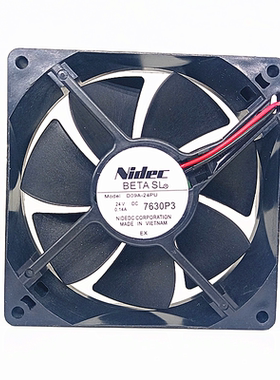 原装nidec D09A-24PU 24V 0.14A 7630P3 9.2厘米CM变频器散热风扇