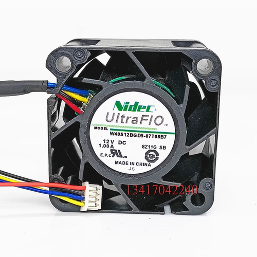 全新NIDEC 4CM/厘米 12V APW9 4028 电源风扇 W40S12BGD5-07T08B7