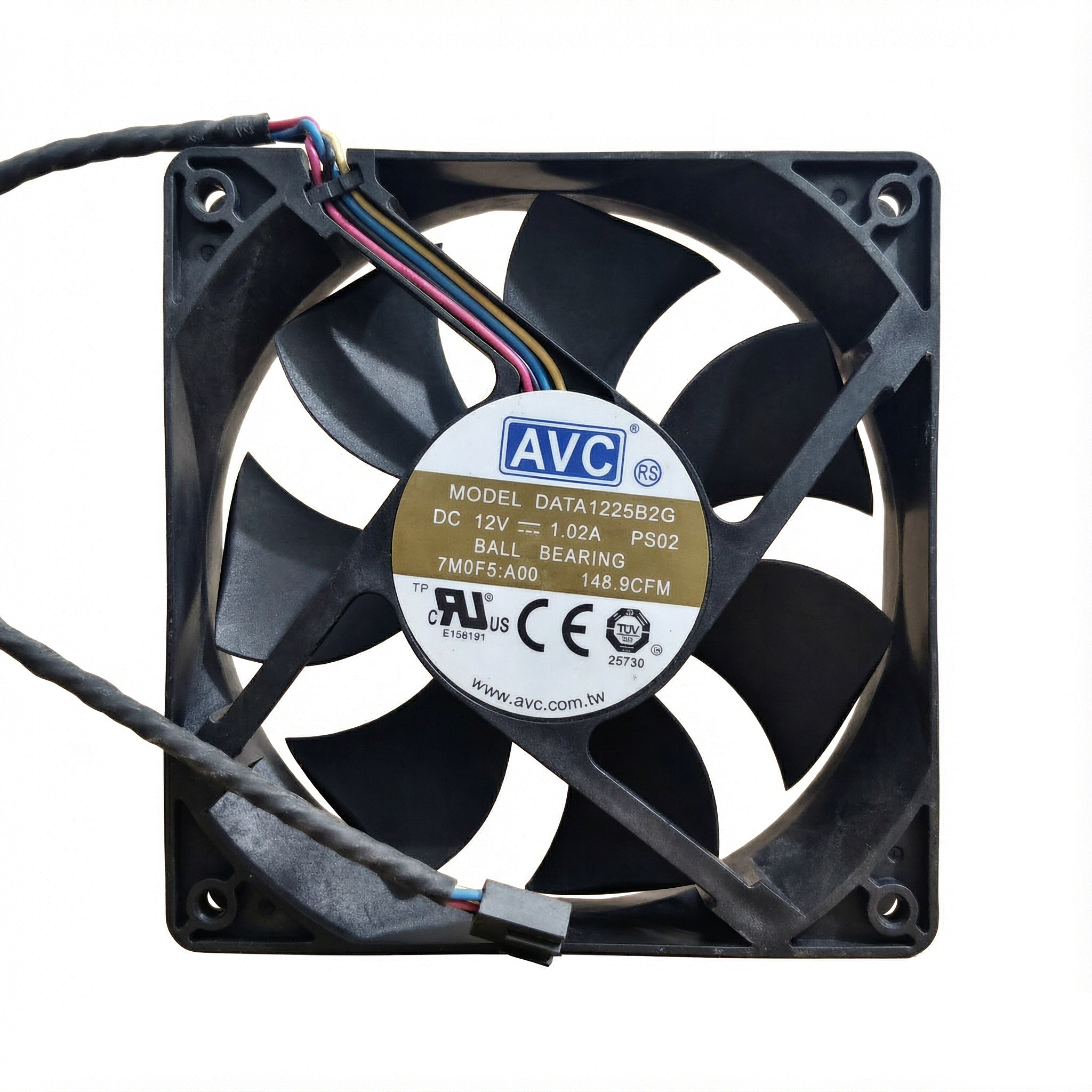 AVC DATA1225B2G 12V 1.02A PS02 12025 12cm厘米 外星人机箱风扇