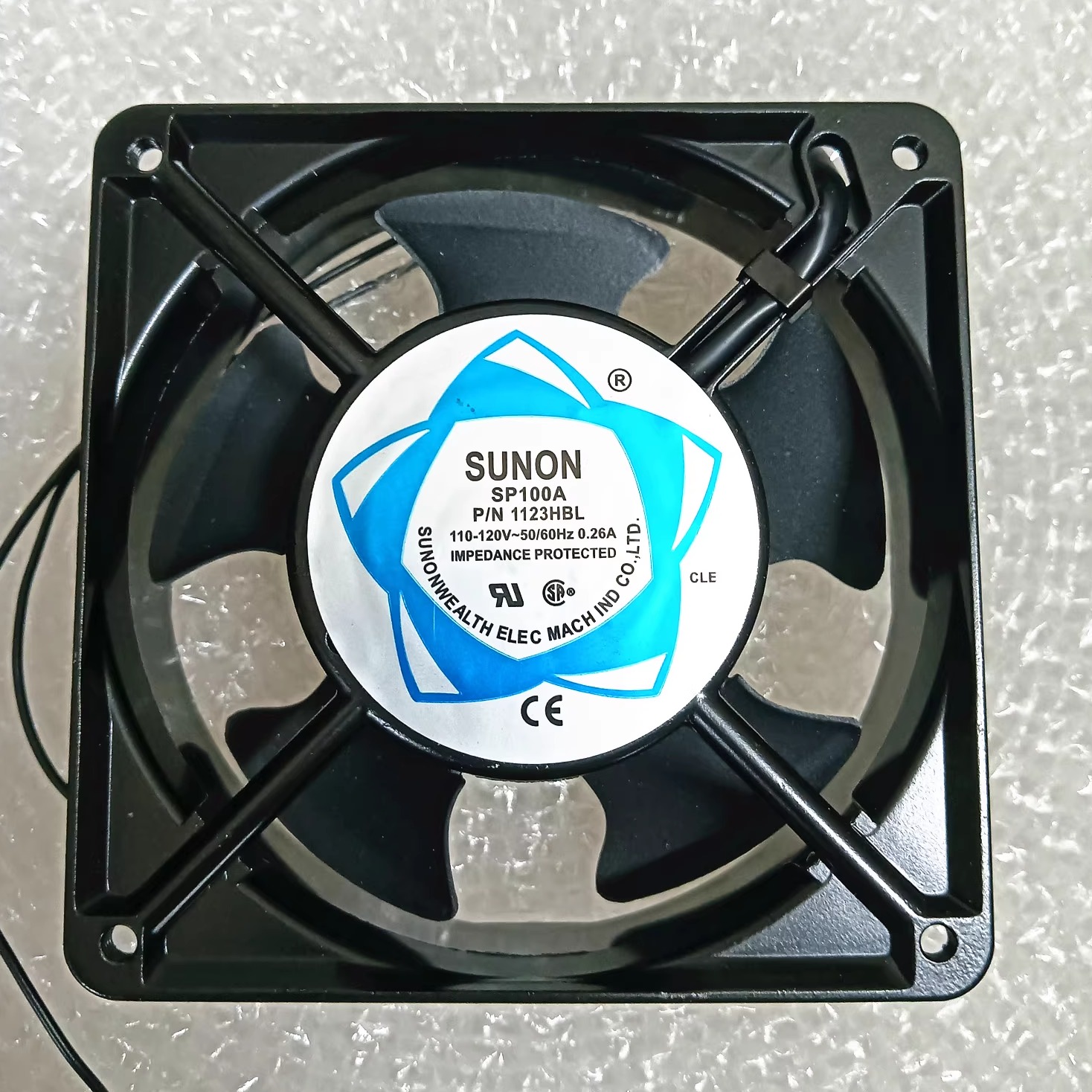 全新SUNON 1123HBL SP100A 110V 双滚珠轴承 0.26A 12CM 交流风扇