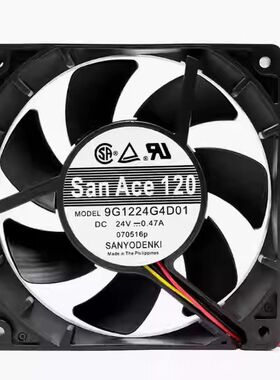 三洋 San Ace 120 9G1224G4D01 24V 0..47A 12025 12CM/厘米 风扇