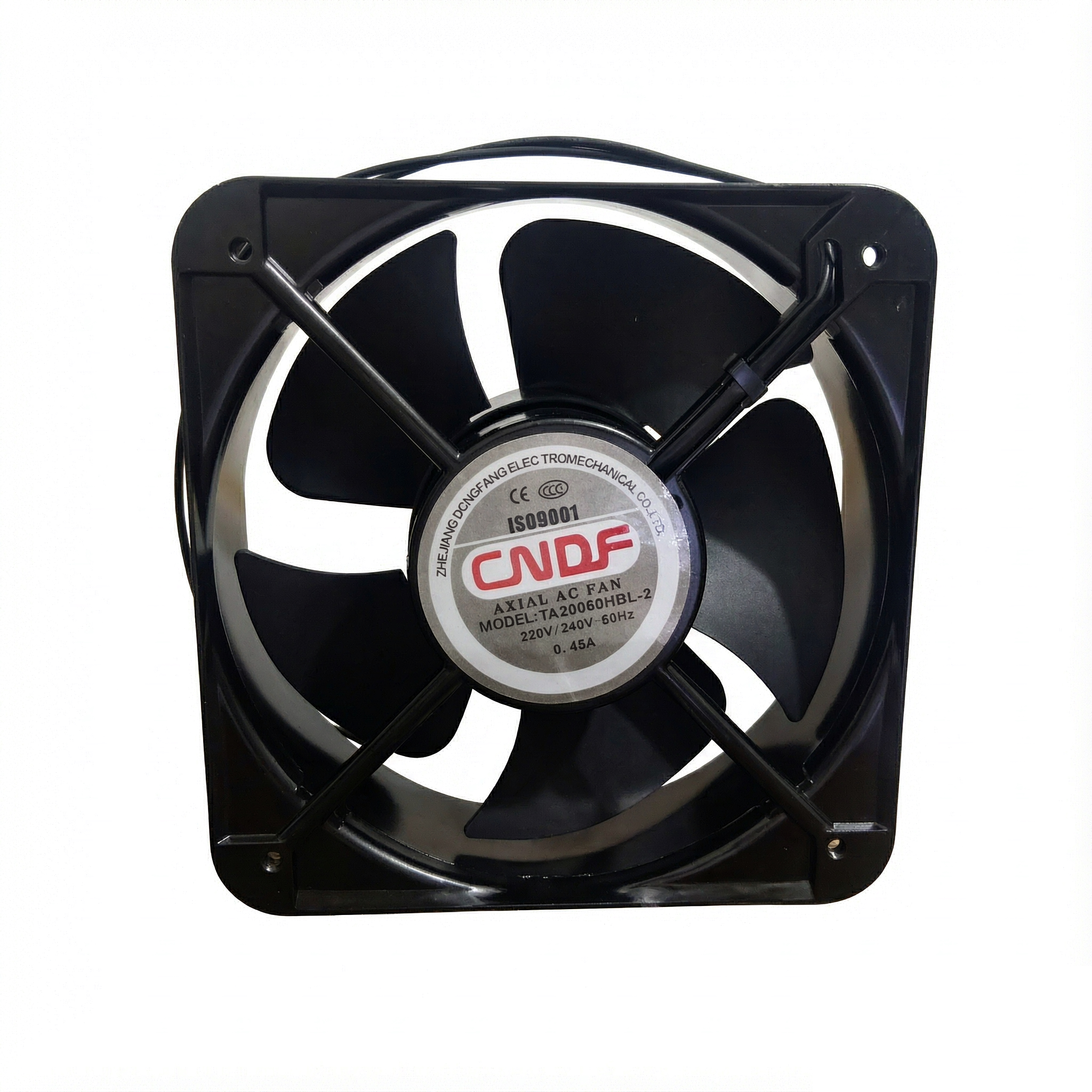 全新CNDF东风机电TA20060HBL-2 220V 0.45A 20cm滚珠轴承机柜风扇