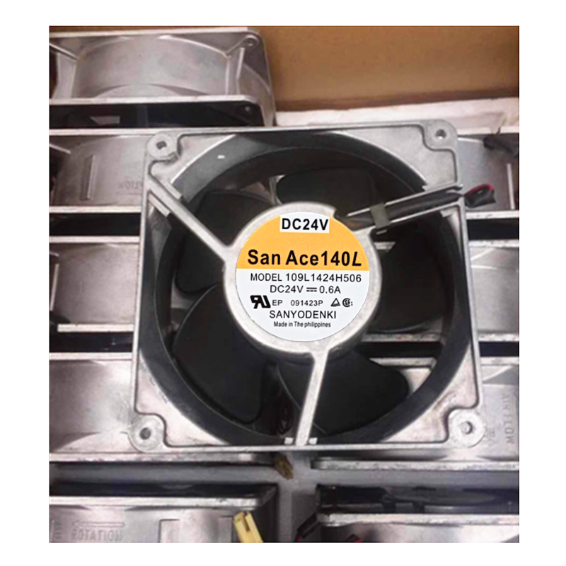 原装三洋SANYO 14CM 14050 24V 0.6A 耐高温散热风扇109L1424H506