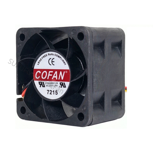 全新COFAN FP428H12B 12V 0.28A 4028 4cm厘米 3线大风量散热风扇