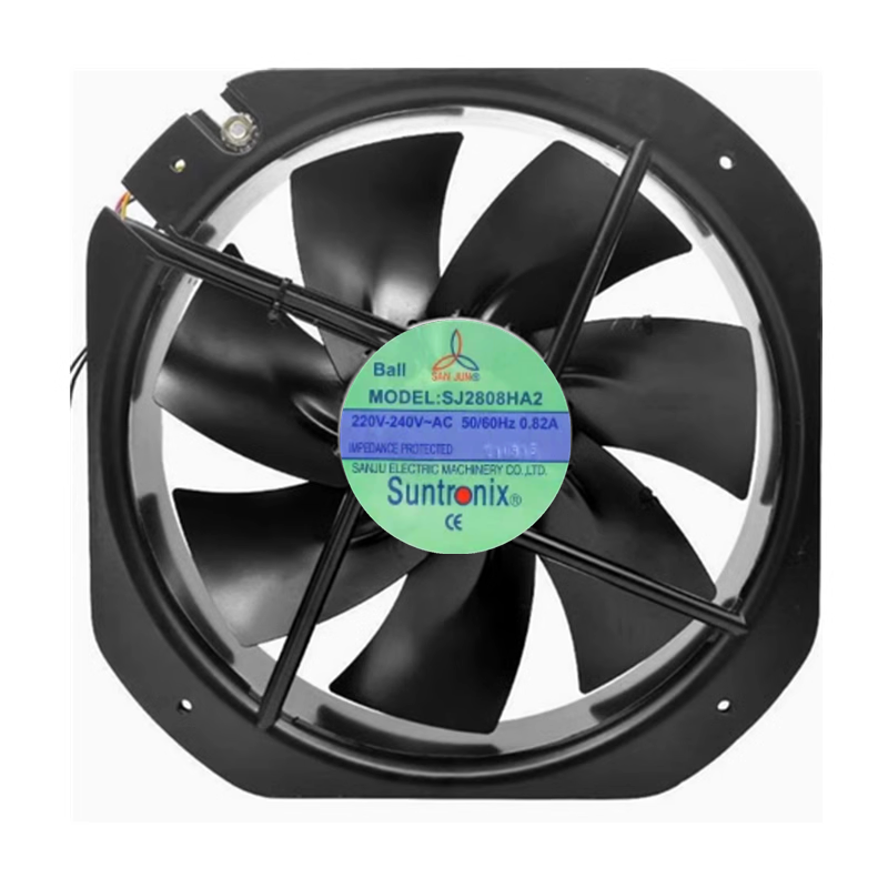 SJ2808HA2 三巨 SANJUN 220V 28cm 铁叶耐高温轴流散热风机 28080