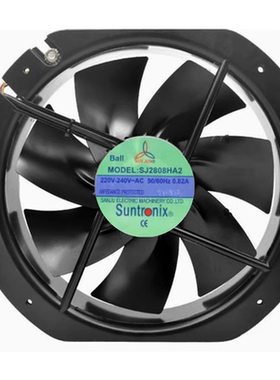 SJ2808HA2 三巨 SANJUN 220V 28cm 铁叶耐高温轴流散热风机 28080