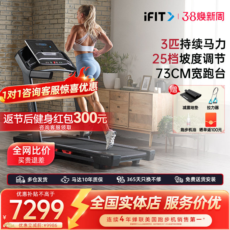 爱康TLX跑步机家用款家庭高端智能折叠静音商用级健身房专用爬坡