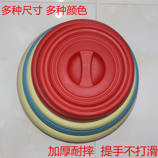 加厚耐摔熟塑料水桶垃圾桶消毒桶多种尺寸多种颜色黄红蓝盖子单卖