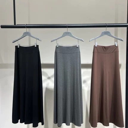 阿玛施半身裙中长款夏专柜正品同款弹力垂坠感四季长裙女5200502